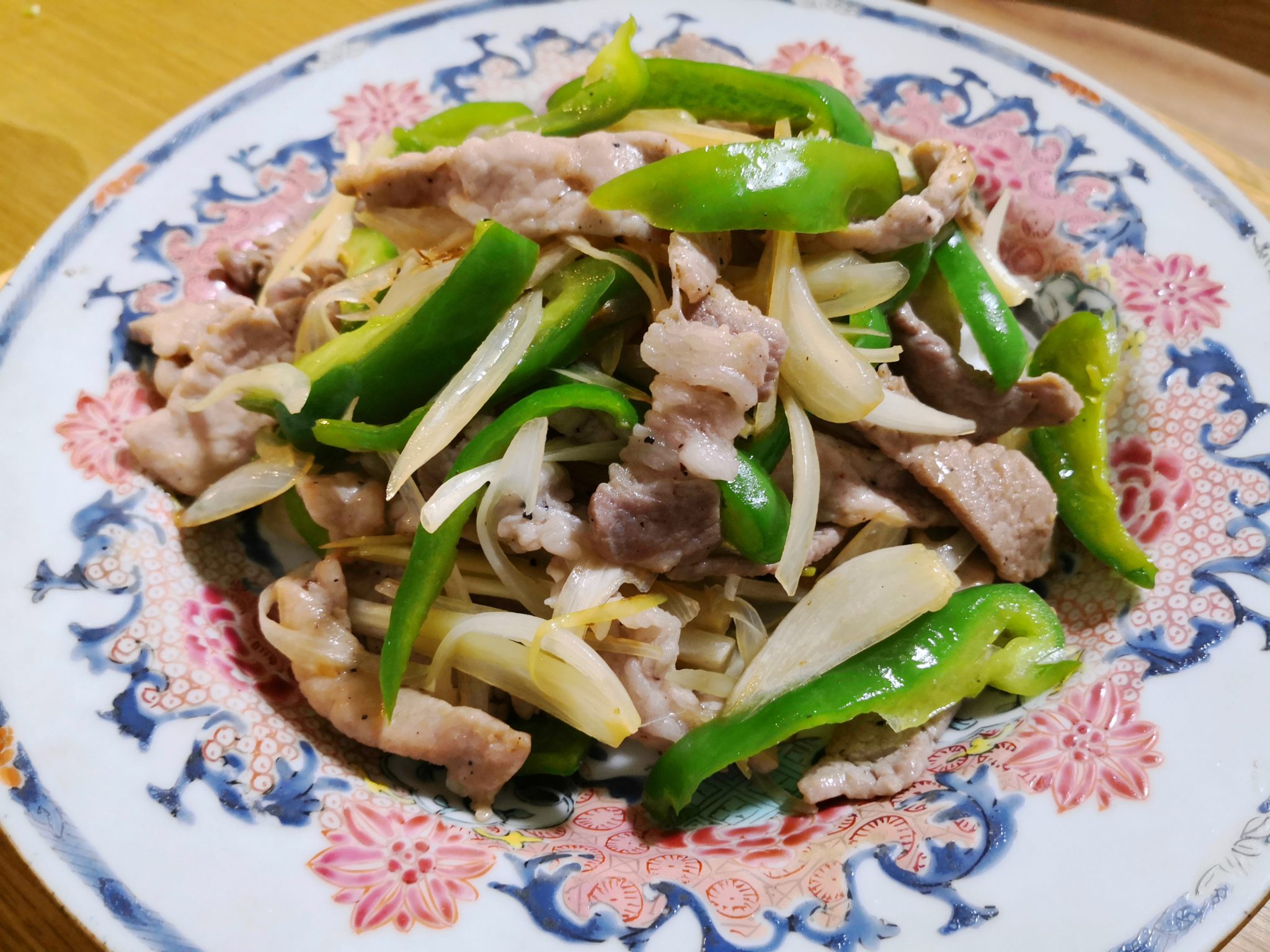 らっきょうと豚肉の塩炒め